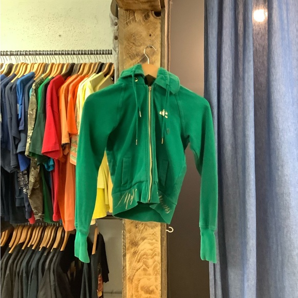 Vintage Tops - Vintage apple bottoms women’s Green Zip-Up Hoodie